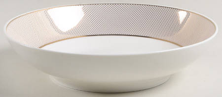 Gold Diamond Pin Individual Dinner Bowl