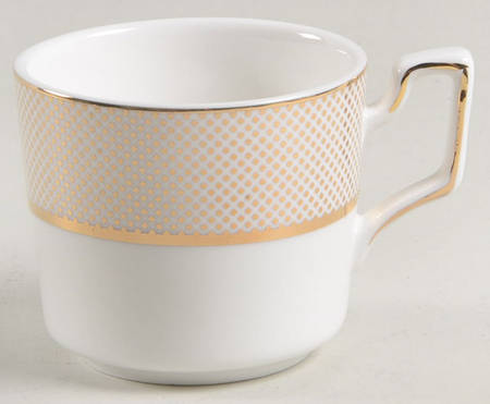 Gold Diamond Pin Flat Demitasse Cup
