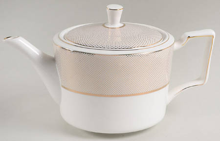 Gold Diamond Pin Teapot & Lid by Grace's Teaware