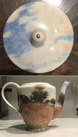 Monet Poppy Fields by Gracie Bone China