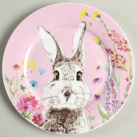 Forest Bunny Dessert/Pie Plate