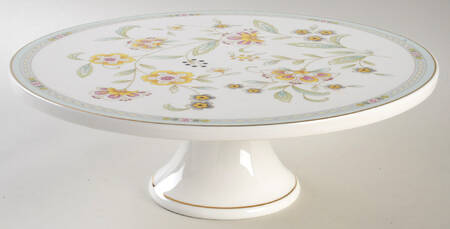 Corn Floral 11" Diameter Pedestal Cake Stand