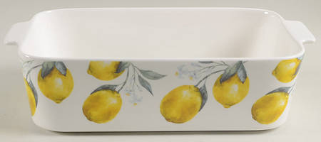Organic Lemon Rectangular Baker No Lid