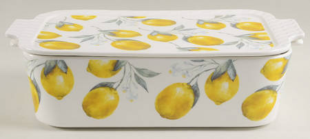 Organic Lemon Rectangular Baker & Lid