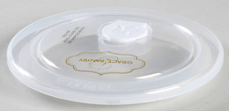 Organic Lemon Vent Lid for 16 Oz Round Plastic Microwave Bowl