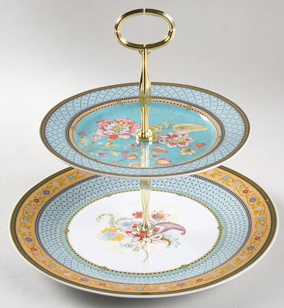 Emperor Garden 6 5/8"-10"  2 Tiered Serving Tray (Dp, Sp) HC