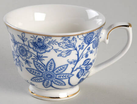Blue Vine Footed Demitasse Cup