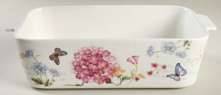 Hydrangea Rectangular Baker No Lid