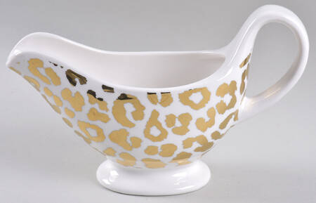 Leopard Gold Gravy Boat