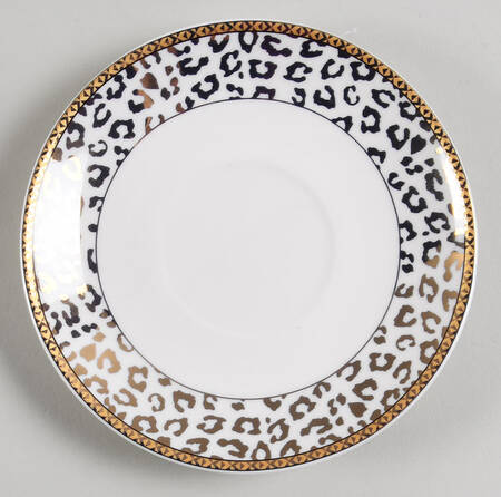 Leopard Gold Saucer