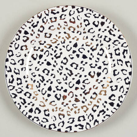 Leopard Gold Salad Plate