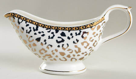 Leopard Gold Gravy Boat