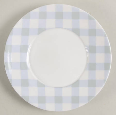 Plaid Bunny Saucer for Flat Cup