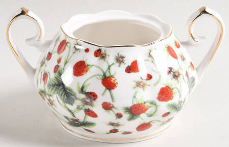 Strawberry Vine Sugar Bowl No Lid