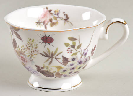 White Peony Footed Cup