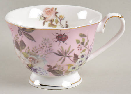 White Peony Footed Cup