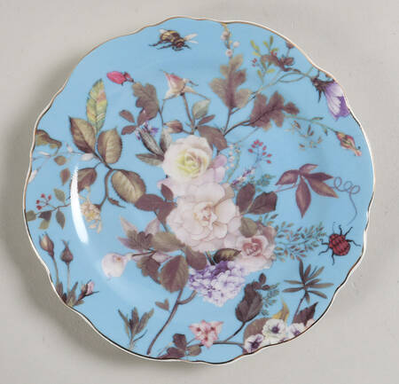 White Peony Saucer for Footed Cup