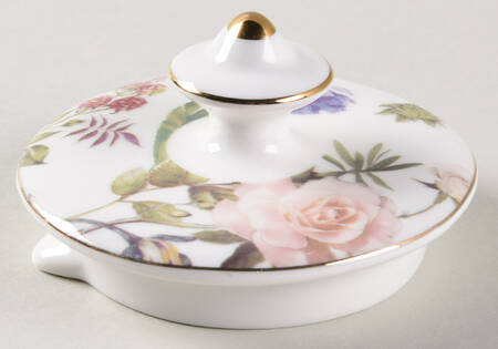 White Peony Lid for Teapot