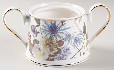 White Peony Sugar Bowl No Lid