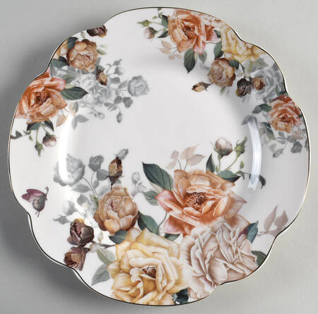 Yellow Rose Salad Plate