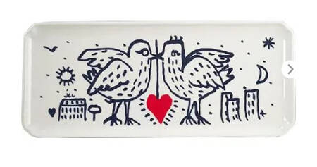 L'Archipel Sentimental 15" Rectangular Tray