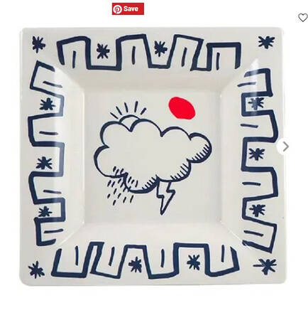 L'Archipel Sentimental 8" Square Tray