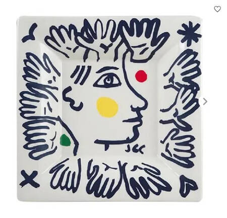 L'Archipel Sentimental 8" Square Tray