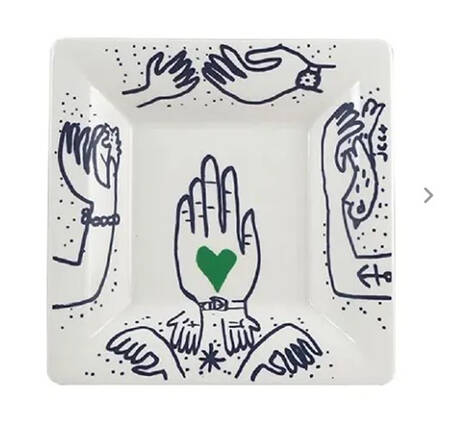 L'Archipel Sentimental 6" Square Tray
