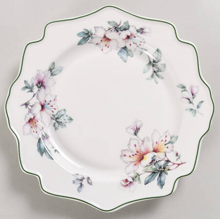 White Magnolia Salad Plate