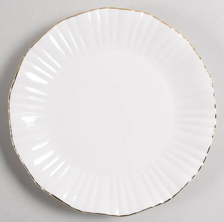 White Gold Breeze Salad Plate