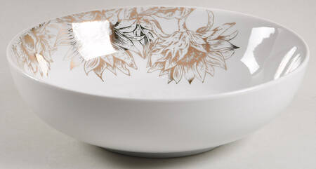 Gold Sunflower 8" Individual Pasta Bowl by Grace's Teaware