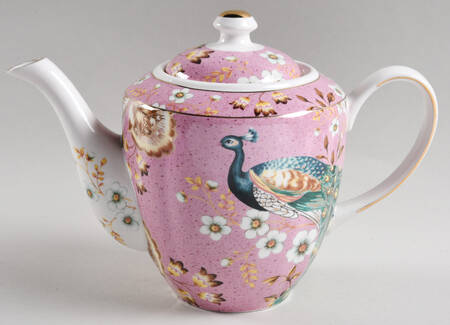 Peacock Lotus Garden Teapot & Lid