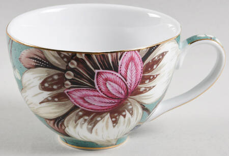 Peacock Lotus Garden Flat Cup