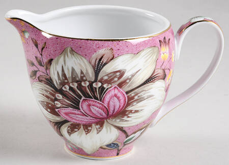 Peacock Lotus Garden Creamer