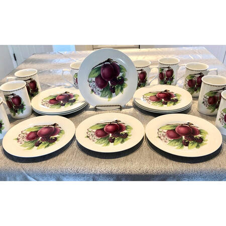Cranberry by Gracie Bone China