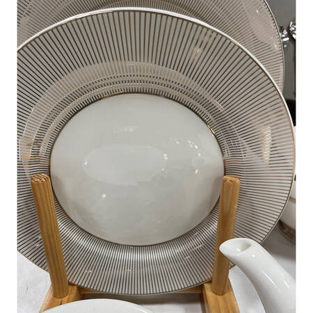 White Gold Sunburst by Grace's Teaware