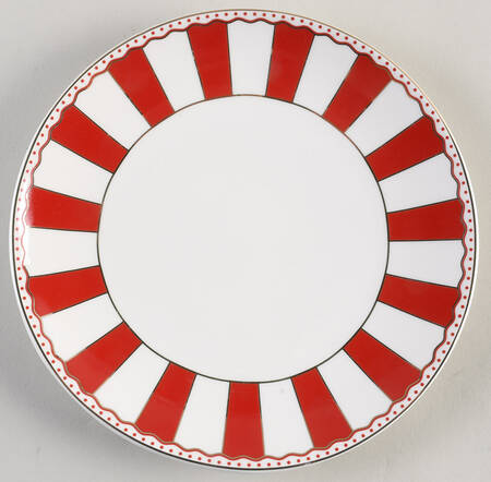Carousel Red Salad Plate