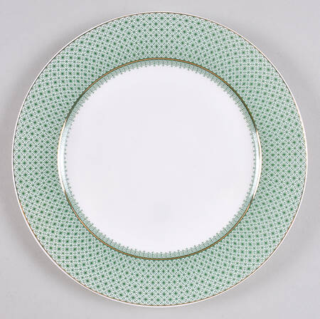 Green Lace Salad Plate