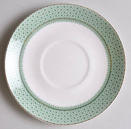 Green Lace Saucer