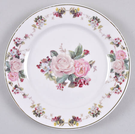 Winter Rose Salad Plate
