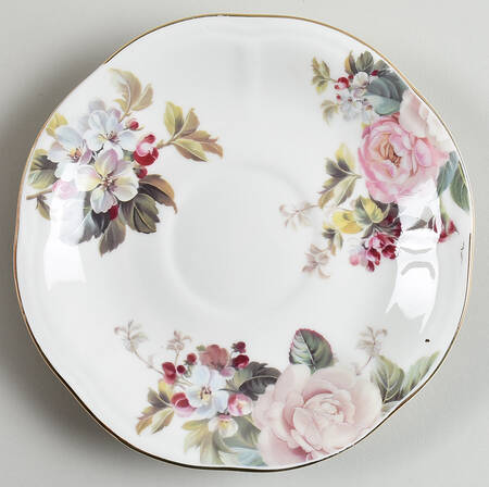 Winter Rose Saucer for Oversized Cup