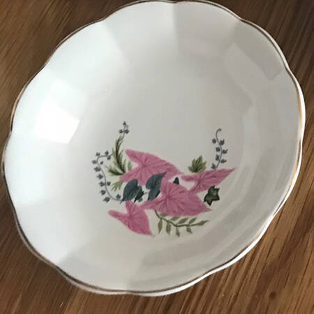 Pink Caladimus (Georgette) Fruit/Dessert (Sauce) Bowl