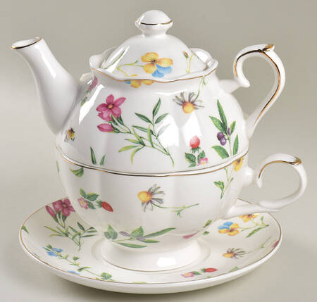 Scatter Floral (2024) Individual Teapot & Lid with Cup & Saucer