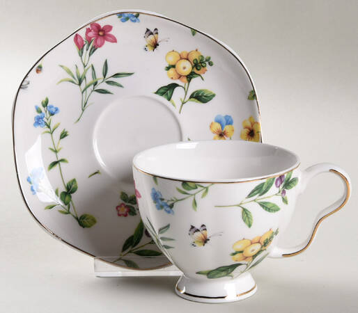 Scatter Floral (2024) Footed Cup & Saucer Set