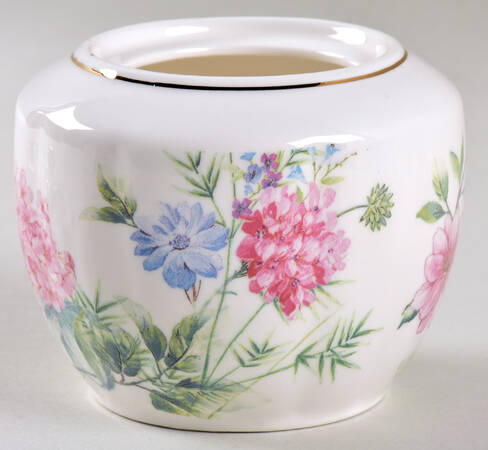 Camellia Hydrangea Sugar Bowl No Lid