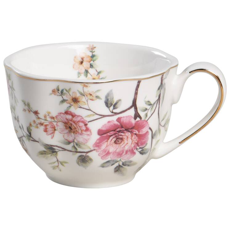 Camellia Hydrangea Flat Cup