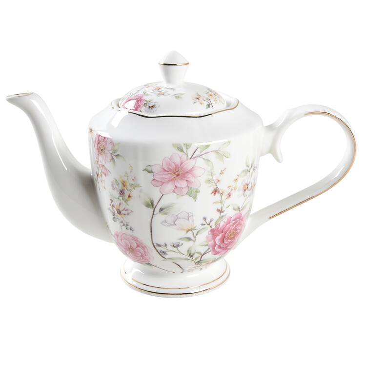Camellia Hydrangea Teapot & Lid