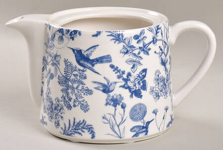 Blue Butterfly Toile Individual Teapot No Lid