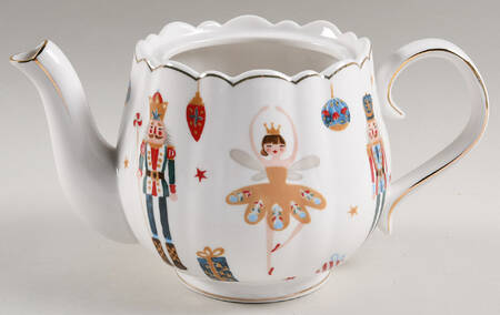 Christmas Cheer Teapot No Lid