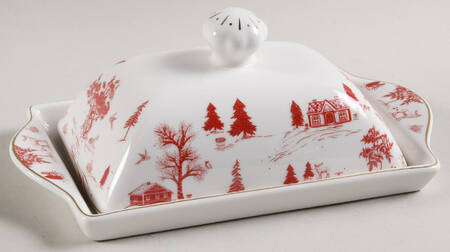 Red Village 1/4 Lb Covered Butter